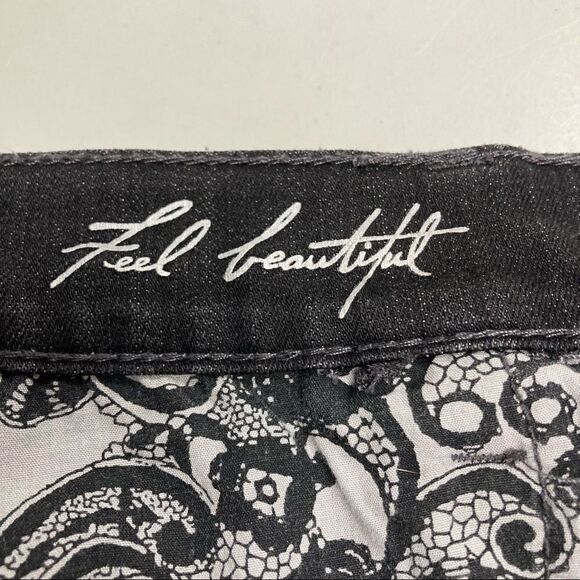 WHITE HOUSE BLACK MARKET,NOIR,Women’s Jeans, Black, Size 6R, Inseam 32” Boot Leg - Picture 5 of 12